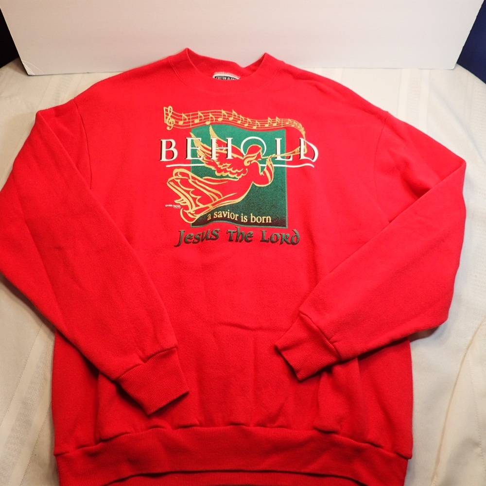 Vintage Lee’s brand religious Christmas sweatshirt